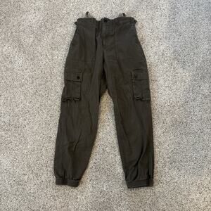 Wondery Isabel Jogger Pants Womens Brown Cargo Utility Hiking Stretch